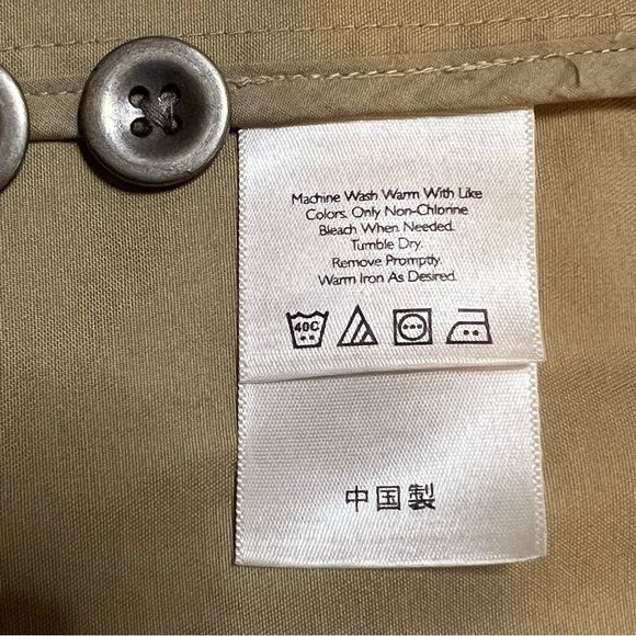 Eddie Bauer Cotton Ruffled Khaki Lightweight Jacket Size Small - Picture 6 of 8